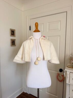 Vintage 1940s 1950s Faux Fur Bolero Stole